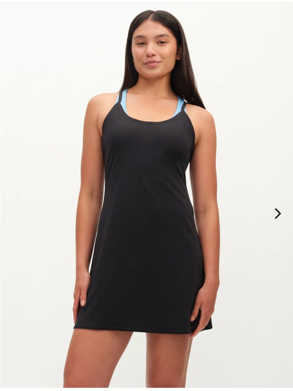 Outdoor Voices Exercise Dress Racerback Athletic Gym Black Size Medium